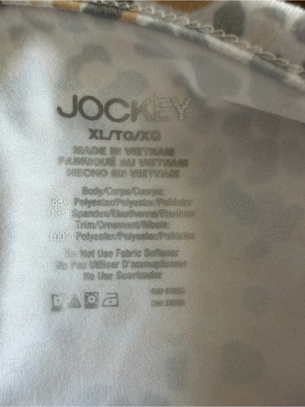 Jockey Light Beige and Gray Polka Dot pajamas